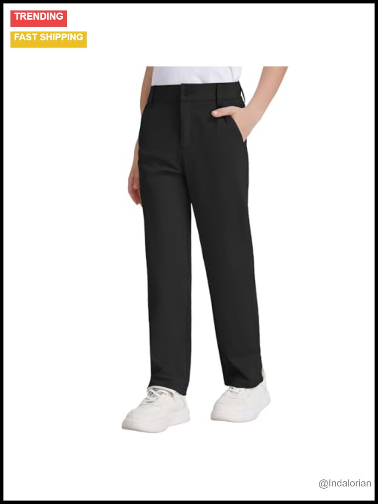 Boys Quick Dry Stretch Performance Chino Pants
